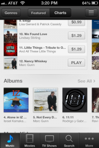 iTunes World Music Charts Jan 2013