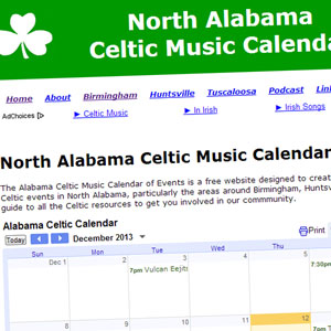 Join the North Alabama Celtic Calendar Mailing List