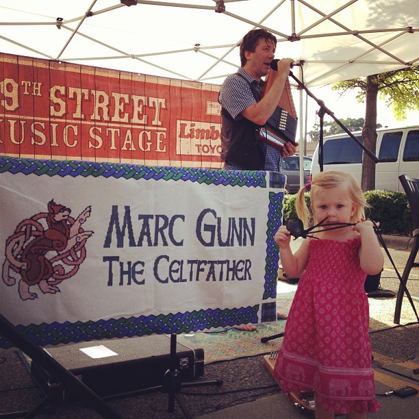 Marc Gunn Celtic Music Banner at Pepper Place Market