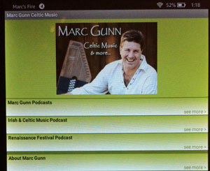 Marc Gunn Celtic Music App Updated