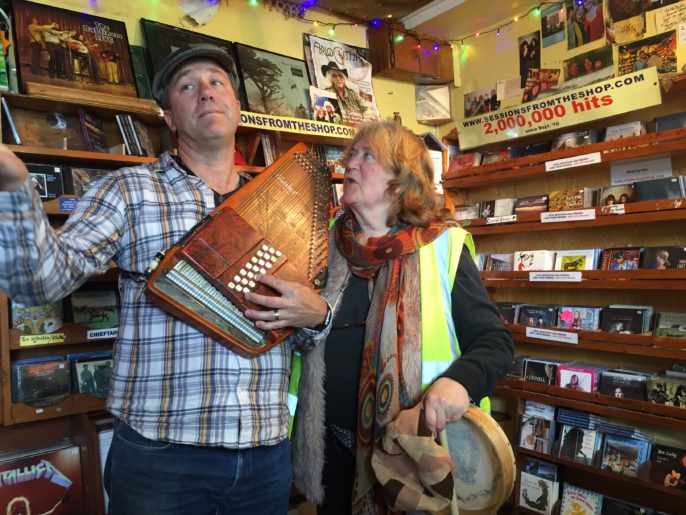 Meeting Mazz O’Flaherty in the Dingle Record Shop