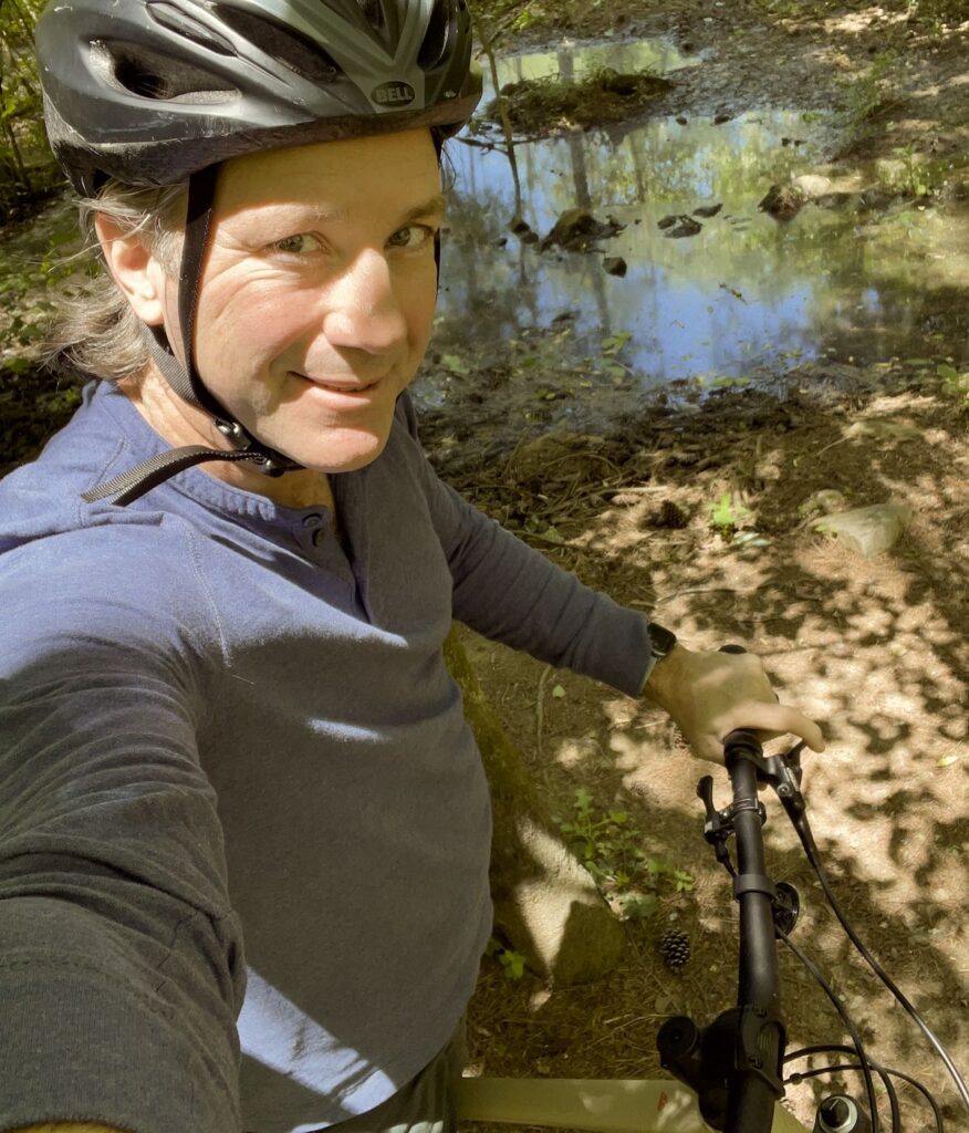Another biking in the woods picture 